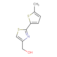 Chemical structure of [2-(5-methylthiophen-2-yl)-1,3-thiazol-4-yl]methanol - CSSB00015481245