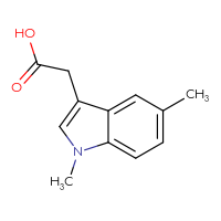 Chemical structure of 2-(1,5-dimethyl-1H-indol-3-yl)acetic acid - CSSB00010218488