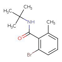 Chemical structure of 2-bromo-N-tert-butyl-6-methylbenzamide - CSSB00015987366