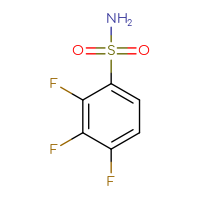 Chemical structure of 2,3,4-trifluorobenzene-1-sulfonamide - CSSB00000164560