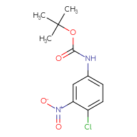 Chemical structure of tert-butyl N-(4-chloro-3-nitrophenyl)carbamate - CSSB00012224335