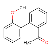 Chemical structure of 1-{2'-methoxy-[1,1'-biphenyl]-2-yl}ethan-1-one - CSSB00005482928