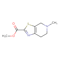 Chemical structure of methyl 5-methyl-4H,5H,6H,7H-[1,3]thiazolo[5,4-c]pyridine-2-carboxylate - CSSB00010943032
