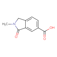 Chemical structure of 2-methyl-3-oxo-2,3-dihydro-1H-isoindole-5-carboxylic acid - CSSB00010958039