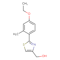 Chemical structure of [2-(4-ethoxy-2-methylphenyl)-1,3-thiazol-4-yl]methanol - CSSB06585339627