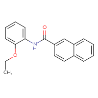 Chemical structure of N-(2-ethoxyphenyl)naphthalene-2-carboxamide - CSSB00020630697