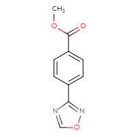 Chemical structure of methyl 4-(1,2,4-oxadiazol-3-yl)benzoate - CSSB01991571109