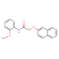 Chemical structure of N-(2-methoxyphenyl)-2-(naphthalen-2-yloxy)acetamide - CSSB00026097169