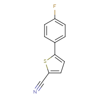 Chemical structure of 5-(4-fluorophenyl)thiophene-2-carbonitrile - CSSB00010224190