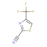 Chemical structure of 4-(trifluoromethyl)-1,3-thiazole-2-carbonitrile - CSSB00010741334