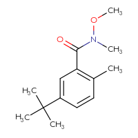 Chemical structure of 5-tert-butyl-N-methoxy-N,2-dimethylbenzamide - CSSB21151586469