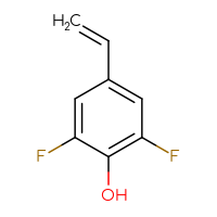 Chemical structure of 4-ethenyl-2,6-difluorophenol - CSSB06580854270