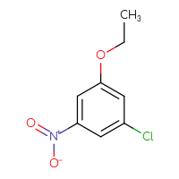 Chemical structure of 1-chloro-3-ethoxy-5-nitrobenzene - CSSB00015730846