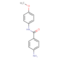 Chemical structure of 4-amino-N-(4-methoxyphenyl)benzamide - CSSB00000594962
