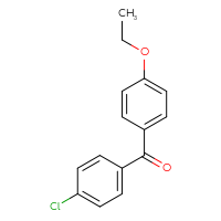 Chemical structure of (4-chlorophenyl)(4-ethoxyphenyl)methanone - CSSB00000387561