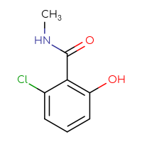 Chemical structure of 2-chloro-6-hydroxy-N-methylbenzamide - CSSB00000055349