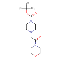 Chemical structure of tert-butyl 4-[2-(morpholin-4-yl)-2-oxoethyl]piperazine-1-carboxylate - CSSB00000044998