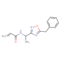 Chemical structure of N-[1-(5-benzyl-1,2,4-oxadiazol-3-yl)ethyl]prop-2-enamide - CSSB02008972644