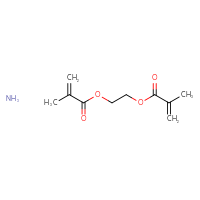 Chemical structure of 2-[(2-methylprop-2-enoyl)oxy]ethyl 2-methylprop-2-enoate amine - CSSB20621660313