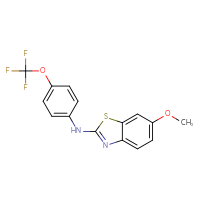 Chemical structure of 6-methoxy-N-[4-(trifluoromethoxy)phenyl]-1,3-benzothiazol-2-amine - CSSB00020652133