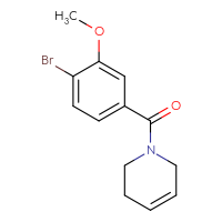 Chemical structure of 1-(4-bromo-3-methoxybenzoyl)-1,2,3,6-tetrahydropyridine - CSSB01999414017