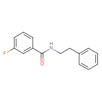 Chemical structure of 3-fluoro-N-(2-phenylethyl)benzamide - CSSB00103765741