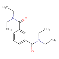 Chemical structure of N1,N1,N3,N3-tetraethylbenzene-1,3-dicarboxamide - CSSB00000101554