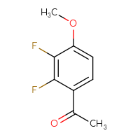 Chemical structure of 1-(2,3-difluoro-4-methoxyphenyl)ethan-1-one - CSSB00010946497