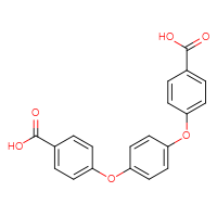 Chemical structure of 4-[4-(4-carboxyphenoxy)phenoxy]benzoic acid - CSSB06726395512