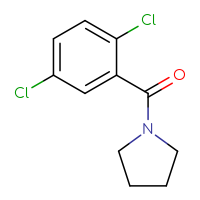 Chemical structure of 1-(2,5-dichlorobenzoyl)pyrrolidine - CSSB00000158180
