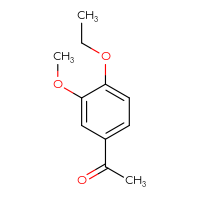 Chemical structure of 1-(4-ethoxy-3-methoxyphenyl)ethan-1-one - CSSB00000171758