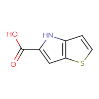 Chemical structure of 4H-thieno[3,2-b]pyrrole-5-carboxylic acid - CSSB00000063979