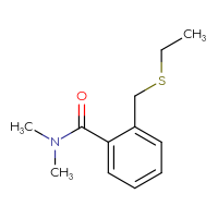 Chemical structure of 2-[(ethylsulfanyl)methyl]-N,N-dimethylbenzamide - CSSB01992186545