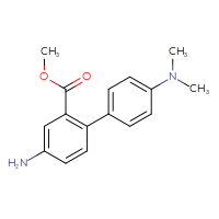 Chemical structure of methyl 4-amino-4'-(dimethylamino)-[1,1'-biphenyl]-2-carboxylate - CSSB06582658418