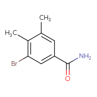 Chemical structure of 3-bromo-4,5-dimethylbenzamide - CSSB00021602976