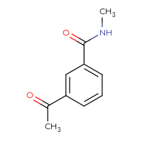 Chemical structure of 3-acetyl-N-methylbenzamide - CSSB00015915632
