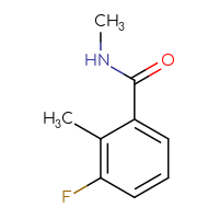Chemical structure of 3-fluoro-N,2-dimethylbenzamide - CSSB00010508812