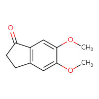 Chemical structure of 5,6-dimethoxy-2,3-dihydro-1H-inden-1-one - CSSB00000694011