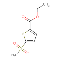 Chemical structure of ethyl 5-methanesulfonylthiophene-2-carboxylate - CSSB00041170821