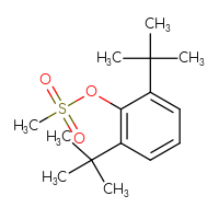 Chemical structure of 2,6-di-tert-butylphenyl methanesulfonate - CSSB15071739707