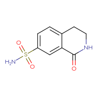 Chemical structure of 1-oxo-1,2,3,4-tetrahydroisoquinoline-7-sulfonamide - CSSB00000756419