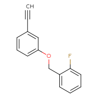 Chemical structure of 1-[(3-ethynylphenoxy)methyl]-2-fluorobenzene - CSSB00020653749