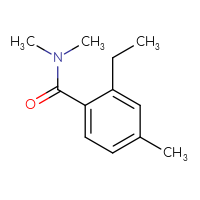 Chemical structure of 2-ethyl-N,N,4-trimethylbenzamide - CSSB00035600390