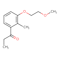 Chemical structure of 1-[3-(2-methoxyethoxy)-2-methylphenyl]propan-1-one - CSSB21103686624