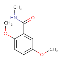 Chemical structure of 2,5-dimethoxy-N-methylbenzamide - CSSB00000175614