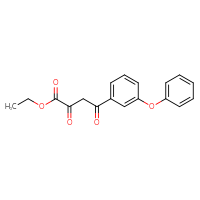 Chemical structure of ethyl 2,4-dioxo-4-(3-phenoxyphenyl)butanoate - CSSB20504694070