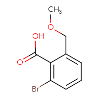 Chemical structure of 2-bromo-6-(methoxymethyl)benzoic acid - CSSB00020906622