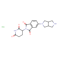 Chemical structure of 2-(2,6-dioxopiperidin-3-yl)-5-{octahydropyrrolo[3,4-c]pyrrol-2-yl}-2,3-dihydro-1H-isoindole-1,3-dione hydrochloride - CSSB20620693111