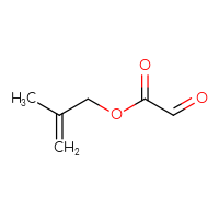 Chemical structure of 2-methylprop-2-en-1-yl 2-oxoacetate - CSSB06652908790