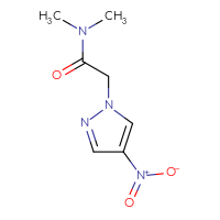 Chemical structure of N,N-dimethyl-2-(4-nitro-1H-pyrazol-1-yl)acetamide - CSSB00011222427